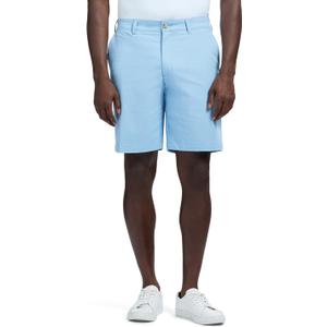 IZOD Men's Saltwater 9.5" Flat Front Chino Short, Solid Legion Blue, 32