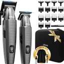 Ufree Professional Clippers and Trimmers Set, Cordless Hair Clippers for Men, Barber Clippers Set with Travel Case