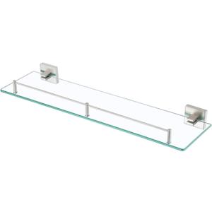 KES Bathroom Glass Shelf 1 Tier Bathroom Bath Basket Stainless Steel RUSTPROOF Wall Mount Brushed Finish, A2420A-2