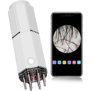 3 in 1 Electric Scalp Massager and Hair Oil Applicator Camera,Wireless Smart Visual Massager Scalp Applicator Brush