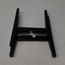 Plant Stand Indoor, Bamboo Plant Shelf, Adjustable Corner Plants Flower Holders Single Floor Plant Stand, Fits 8 to 12 Inches Pots,(Pot & Plant Not Included)(Black)