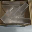 4 Pcs Postcard Acrylic Brochure Holder Organizer 4 x 6 Inch Flyer Display Stand Clear Greeting Card Display Magazine Holder for Card Organizer Desk Table Home Office Menu