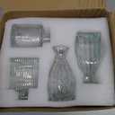 Glass Bud Vases Set of 4, 4 Sizes of Small Flower Vase for Party or Home Table Decorations