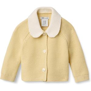 Amazon Essentials x Sofia Grainge Unisex Toddlers and Babies' Peter Pan Collar Sweater Jacket (4T, Butter Yellow)