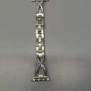 Slim Band Compatible with Apple Watch Bands 40mm 41mm 42mm 38mm 44mm 45mm 46mm 49mm Women, Thin Dressy Metal Stainless Steel Bracelet with Bling Diamond for iWatch Series 11 10 9 8 7 6 5 4 3 SE Ultra