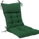 QILLOWAY Indoor/Outdoor High Back Chair Cushion,Spring/Summer Seasonal All Weather Replacement Cushions. Mallard/Forest green