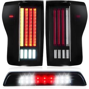 Tail Light + 3rd Brake Cargo Lamp for Toyota Tundra 2007 2008 2009 2010 2011 2012 2013, Third High Mount Stop Light Rear LED Taillight Assembly, 815600C090 815500C090
