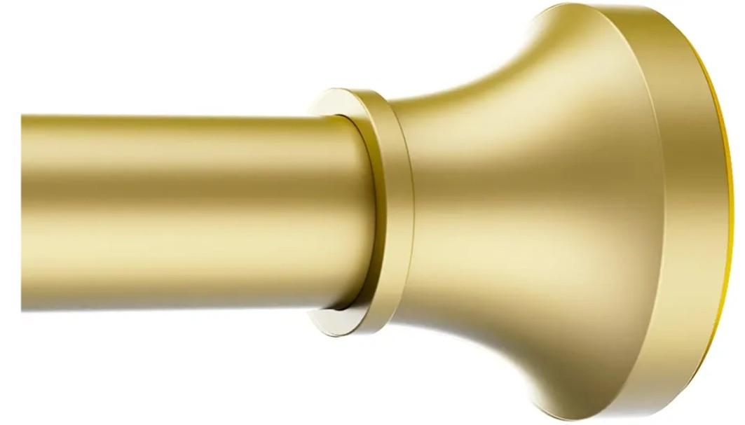 Adjustable Shower Curtain Rod 31-104 Inch, Never Rust Stainless Steel Gold Tension Rod, 1" Heavy Duty No-Drill for Bathroom, Kitchen & Closet