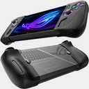 JSAUX Silicone Grip Protection Case Compatible with ROG Ally X, ROG Ally X Grip Skin, Asus Rog Ally X Accessories, Silicone Sleeve Set (one Left and one Right)- PC0113 Black