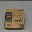Maelsrlg 300W Equivalent LED Bulb, 30W 4000 Lumens Daylight 5000K, E26 Base, 120V, Non-Dimmable, 4-Pack  Replaces 300 Watt Light Bulb for Garage, Shop & Warehouse