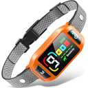 GUIFAG Bark Collar AI Dual-Detection, Instant Quiet Anti Bark Device 4 Training Modes, 30-Day Battery, One-Click Peace, 9-Level Sensitivity Automatic Dog Bark Collar for Large Medium Small Dogs, Orange