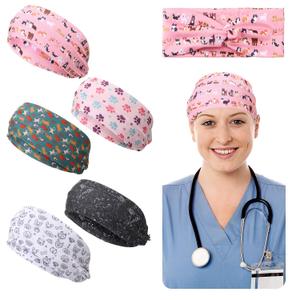 20 Pcs Nurse Headbands with Soft Twist Knotted Dog Headband Vet Tech Supply Veterinary Technician Decorations for Nurse Veterinarian Receptionist Vet Assistant Pet Lovers