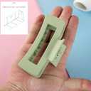 8pcs Bridesmaid Proposal Gifts 4.1 Inch Square Set of 8 Bachelorette Hair Claw Clips ideas Bridal Shower Gift for Wedding Party Favors (12pcs Blue)