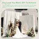 50ftx14ft Ivory Backdrop Curtain for Wedding Parties, W5' x H14'