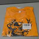 Halloween Shirts for Kids Toddler Boys Girls Pumpkin Shirts Ghost T-Shirts Clothes Short Sleeve Cotton Tee 2-8T (Orange)
