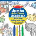 Melissa & Doug Jumbo 50-Page Kids' Coloring Pad - Space, Sharks, Sports, and More