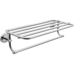 Moen Iso Chrome 24-Inch Wide Bathroom Hotel-Style Towel Shelf with Towel Bar, DN0794CH