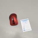 Memzuoix 2.4G Wireless Mouse, 1400 DPI Mobile Optical Cordless Mouse with USB Receiver, Portable Computer Mice for Laptop, PC, Desktop, MacBook, 5 Buttons, Red