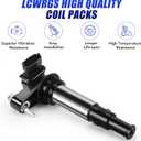 Ignition Coil Packs and Spark Plugs Fits for GMC Acadia Cadillac CTS STS SRX Chevy Traverse Buick Enclave LaCrosse Saturn Outlook 2004 2005 2006 2007 2008 2009 3.6 V6 UF375 - Set of 6