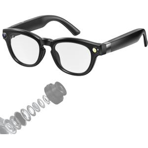 AI Smart Glasses with 4K Camera – Standalone Bluetooth Video Glasses with Audio, Real-Time Translation, Auto-Tint Lenses, 32GB Storage – No WiFi Needed for Travel, Outdoor & Daily Wear