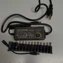 Universal Power Supply Adjustable 3A 72W DC 3V ~ 24V Variable Universal Switching 100V-240V AC/DC Adapter with Volt Display & Adjustable Voltage & 14pcs Tips & A Reverse Polarity Converter