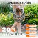 Giraffe Tools Garden Hose 25ft x 5/8", 304 Stainless Steel Metal Water Hose, No Kink Garden Water Hose with 9 Pattern Spray Nozzle, Flexible, Lightweight, Kink Free Hose for Yard, Outdoor