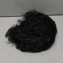 GORGIUS Veralux Blend Shaggy Haircuts Natural Black 26 Inch Curly Wig with Bangs Crafted with Style-Archive Technology: Premium Fiber & Remy Human Hair Blended, Realistic Look with True Scalp