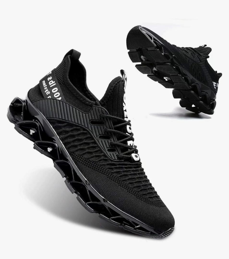 Vooncosir Men's Fashion Sneakers Breathable Mesh Running Shoes Blade Non Slip Soft Sole Casual Athletic Walking Shoes 47