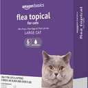 Amazon Basics Preventative Topical Flea Treatment for Large Cats (Over 9 Pounds), 6 Count