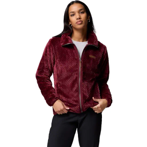 Columbia Womens Fire Side II Sherpa Full Zip Fleece Jacket, Rich Wine, Small