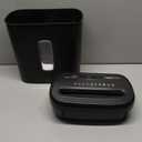 Amazon Basics 8-Sheet High Security Cross Cut Paper and Credit Card Shredder with P-4 Security, Auto Shut-off, Black