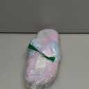 Evshine Women's Fuzzy Slippers Cross Band Memory Foam House Slippers Open Toe (7-8, Pink)
