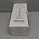 KDG 2 Pack Cordless Table Lamp, Portable LED Desk Lamps, 5000mAh Battery Operated, 3 Color Stepless Dimming Up, for Restaurant, Bedroom, Outdoor Camping, Coffee Shop, Night Light, Rechargeable (Black)