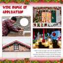 Ferraycle Metal Christmas Light Gutter Hooks Christmas Light Hanger Hooks for Gutters Stainless Steel Xmas Outdoor Clips for Kitchen Bathroom Work Shop Garden(White,100 Pieces)