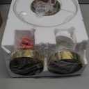 3-Pack Industrial Semi Flush Mount Ceiling Light with Gold Plate and White Shade, Farmhouse Ceiling Light Fixture for Kitchen Island Dining Room Foyer Hallway Porch Barn Loft10in