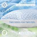 SheRest Cooling Pillow Set of 2 King, Memory Foam Pillows for Hot Sleepers