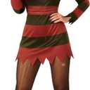 Morph Nightmare Killer Costume Women With Claw Serial Killer Costume Scary Halloween Costumes Women Halloween Costumes Adults (Small)