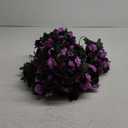 KHOYIME 9 Pack 72 FT Artificial Flower Garland, Fake Purple Roses Vines Silk Flowers Faux Plastic Outdoor Hanging Floral Ivy Garland Decoration for Wedding Arch Bedroom Home Wall Backdrop Room Decor