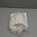 Book Ends for Heavy Books, Resin Decorative bookends, Heavy Duty Book end for Shelves, Book Stopper for Shelves, Modern Home Decor Aesthetic Book Ends, Layered Arch Design Set of 2(Cream White)