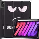 Tablet Cover for Apple iPad mini 6th 7th 8.3"(2021 2024 Release),Folio Stand Lightweight Leather Case for Apple iPad mini 6 7 Gen A2567 A2568 A2569 A2993 A2995 A2996 (TPU-Big Eye)
