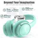BERIBES Bluetooth Headphones Over Ear, 65H Playtime and 6 EQ Music Modes Wireless Headphones with Microphone, HiFi Stereo Foldable Lightweight Headsets, Deep Bass for Home Office Cellphone PC Ect.
