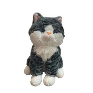 Gray Tabby Cat Stuffed Animals, Microwavable Stuffed Animal Adorable Fluffy Cat Plush for Warmth & Comfort, Heatable & Coolable Lavender Scent Cat Toys, Cute Soft Plushies Cat Gifts for Kids & Adults
