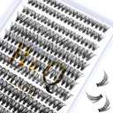 3 x B&Q Individual Lashes 280 Clusters False Eyelash 30D 40D 50D Lash Clusters Extensions DIY Eyelash Extensions at Home (30D-0.07C,10-18MIX)