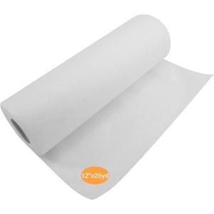 New brothread Wash Away - Water Soluble Machine Embroidery Stabilizer Backing & Topping 12" x 25 Yd roll - Light Weight - Cut into Variable Sizes for Machine Embroidery and Hand Sewing