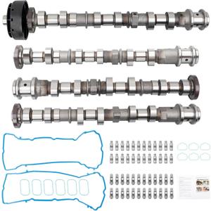 3.6L 5184377AG Engine Camshafts Set with Rockers Arm Lifters Kit, Compatible with 2011-2016 Chrysler 200 300 Jeep Grand Cherokee Wrangler Ram 1500 Dodge Avenger Durango Challenger, Replace# 5184378AG