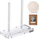 Tabletop Acrylic Display Stand Clear Easel Acrylic Book Display Holder Artwork Storage Rack for Picture Plate Frame Albums Record Magazine Tablet Canvas Board(Clear,5.9 x 3.5 x 5.9 Inch)