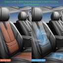 Fit K4 Car Seat Covers for Kia K4 2025 -Upgraded Premium Waterproof & Breathable Leather,Airbag Compatible,All-Weather Seat Cushion Protector,Full Set,Black