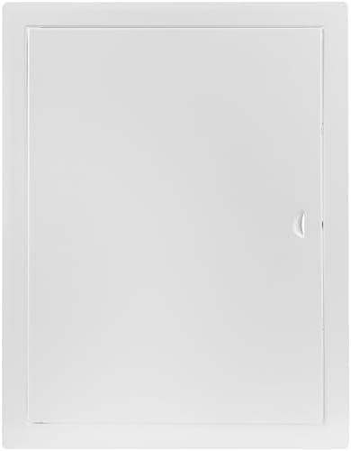 HVAC OV 12x16 Inch White Access Panel – Metal Rectangular Wall & Ceiling Access Door for Plumbing Electrical HVAC – Easy Install Indoor Panel for Drywall, Home Improvement and Maintenance