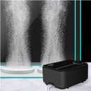 Aquarium Ultra-Quiet Air Pump - Adjustable Fish Tank Aerator with Dual Outlet Pump, 8w 8L/min Oxygen Pump for 20-600 Gallon Tank (Only Air Pump) (Black-K3 8W)