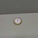 Hicarer Round Clock Insert 3-1/8 Inch (80 mm) Quartz Movement Roman Numeral Gold Trim (Gold Trim)